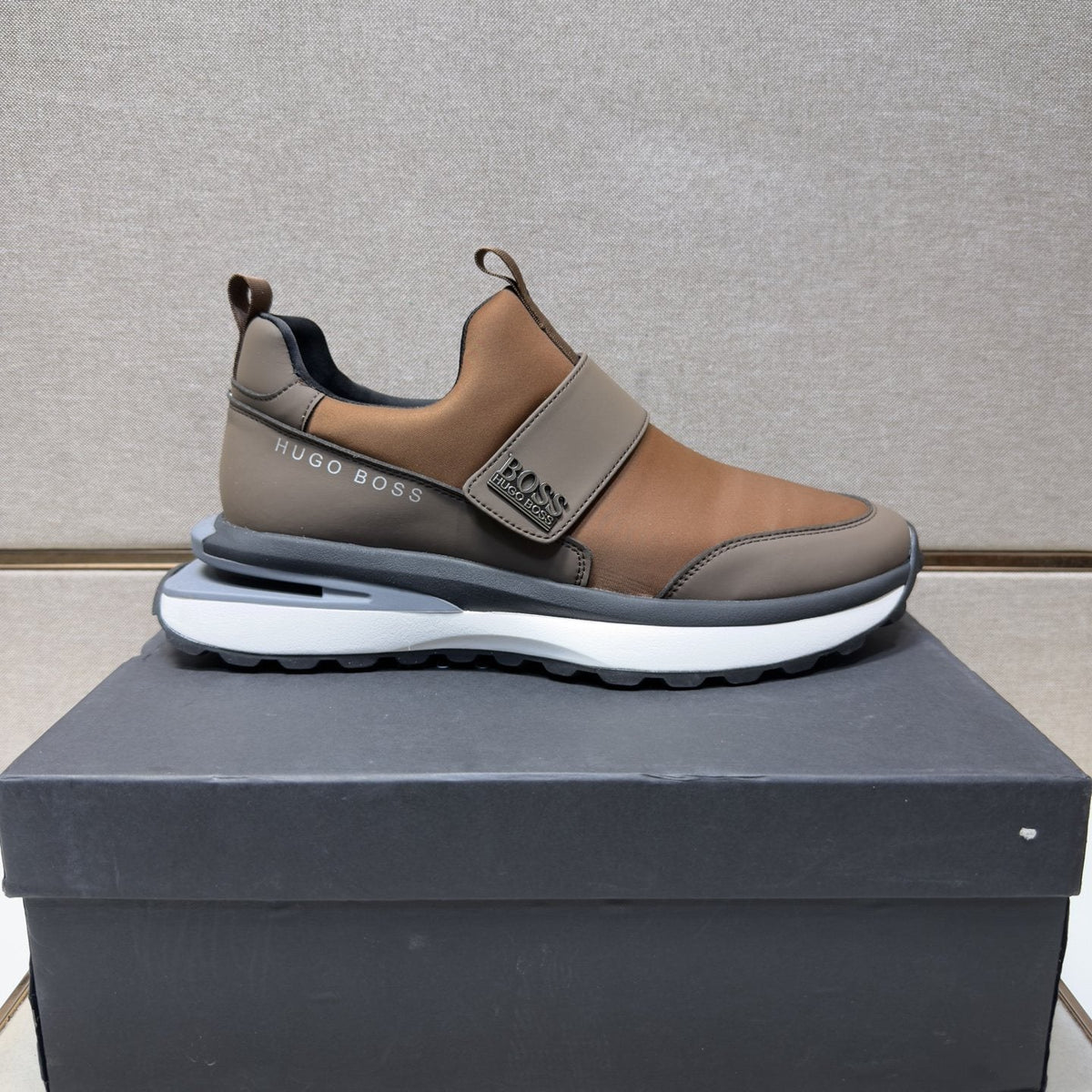 Hugo Boss Strap Slip-On Sneakers — side