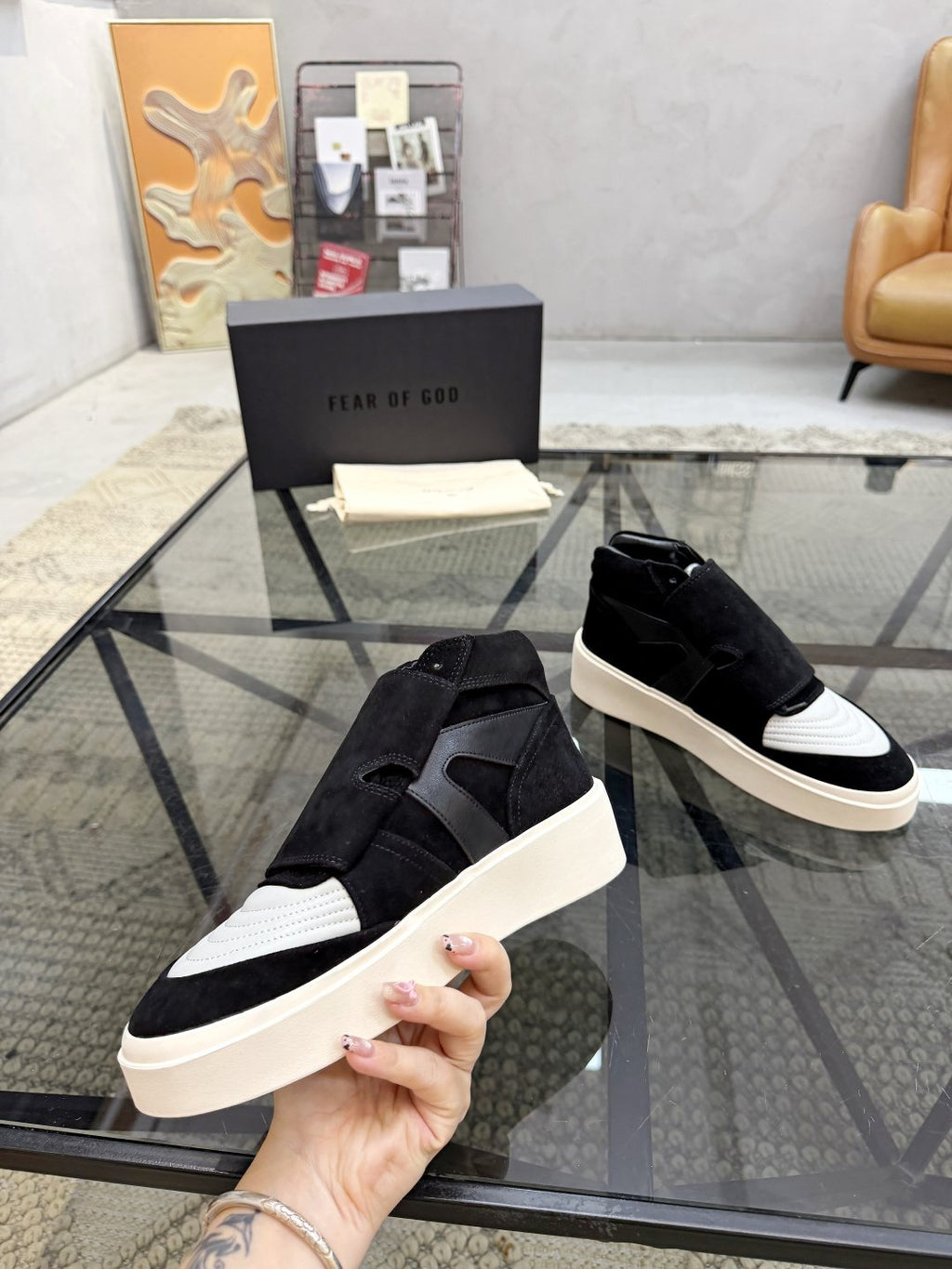 Fear of God Strap High-Top Sneakers — model