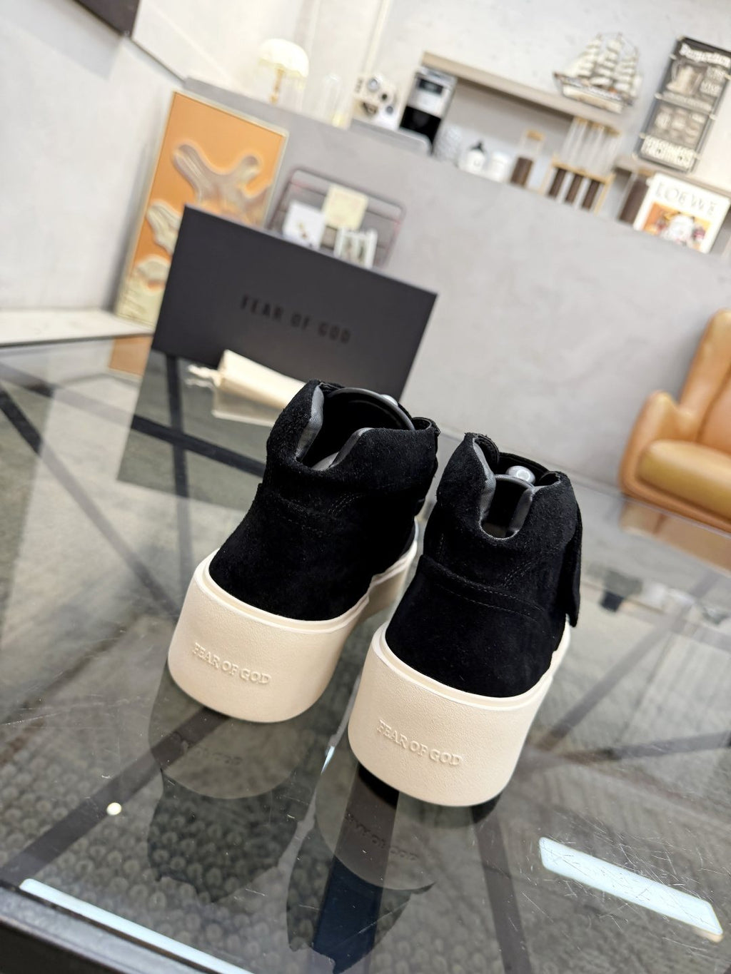 Fear of God Strap High-Top Sneakers — back