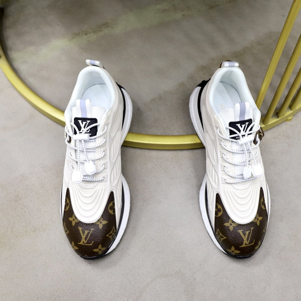 Louis Vuitton Men's Monogram Panel Sneakers — side