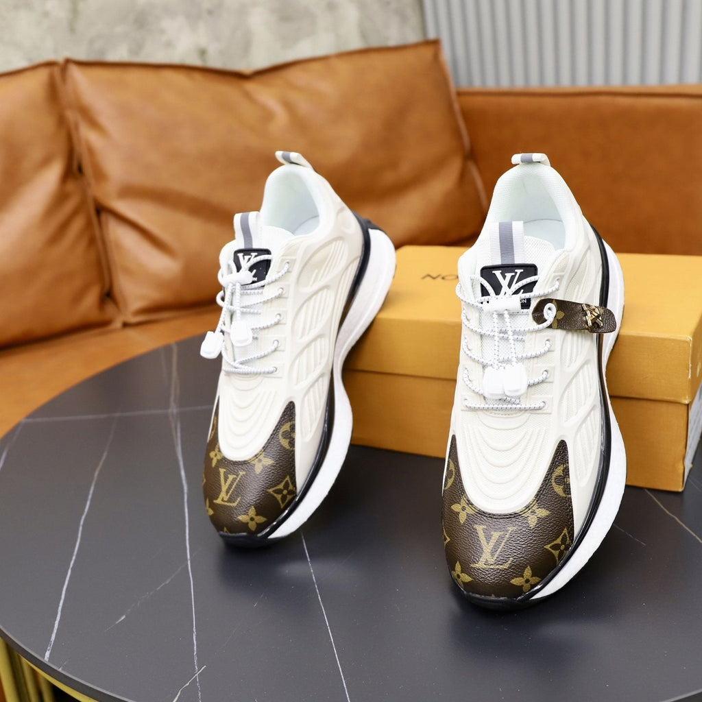 Louis Vuitton Men's Monogram Panel Sneakers — side