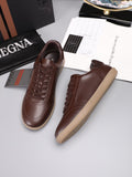 ZEGNA Textured Leather Sneakers — hero