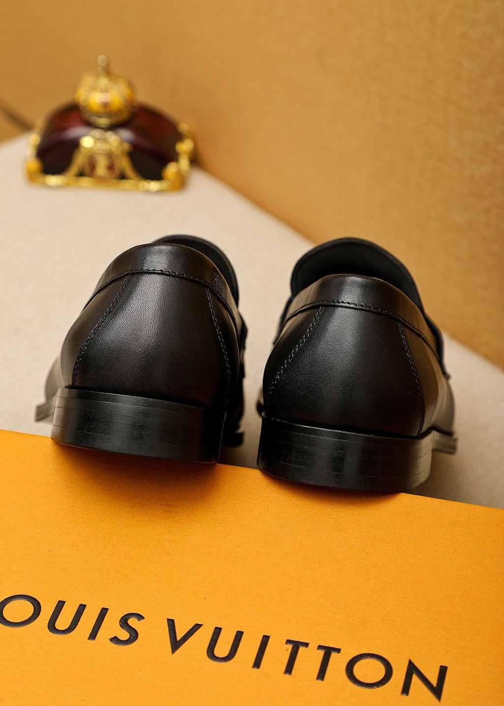 Louis Vuitton Black Hardware Loafers — back