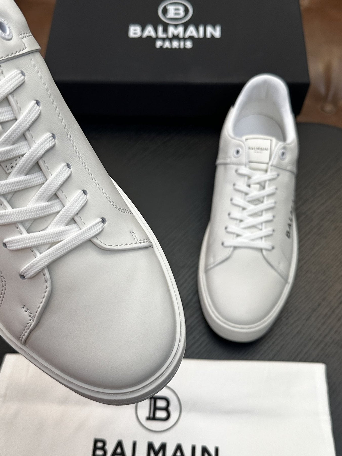 Balmain B-Skate Low-Top Sneakers — front
