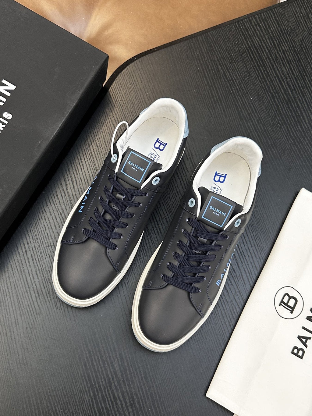 Balmain B-Skate Low-Top Sneakers — front