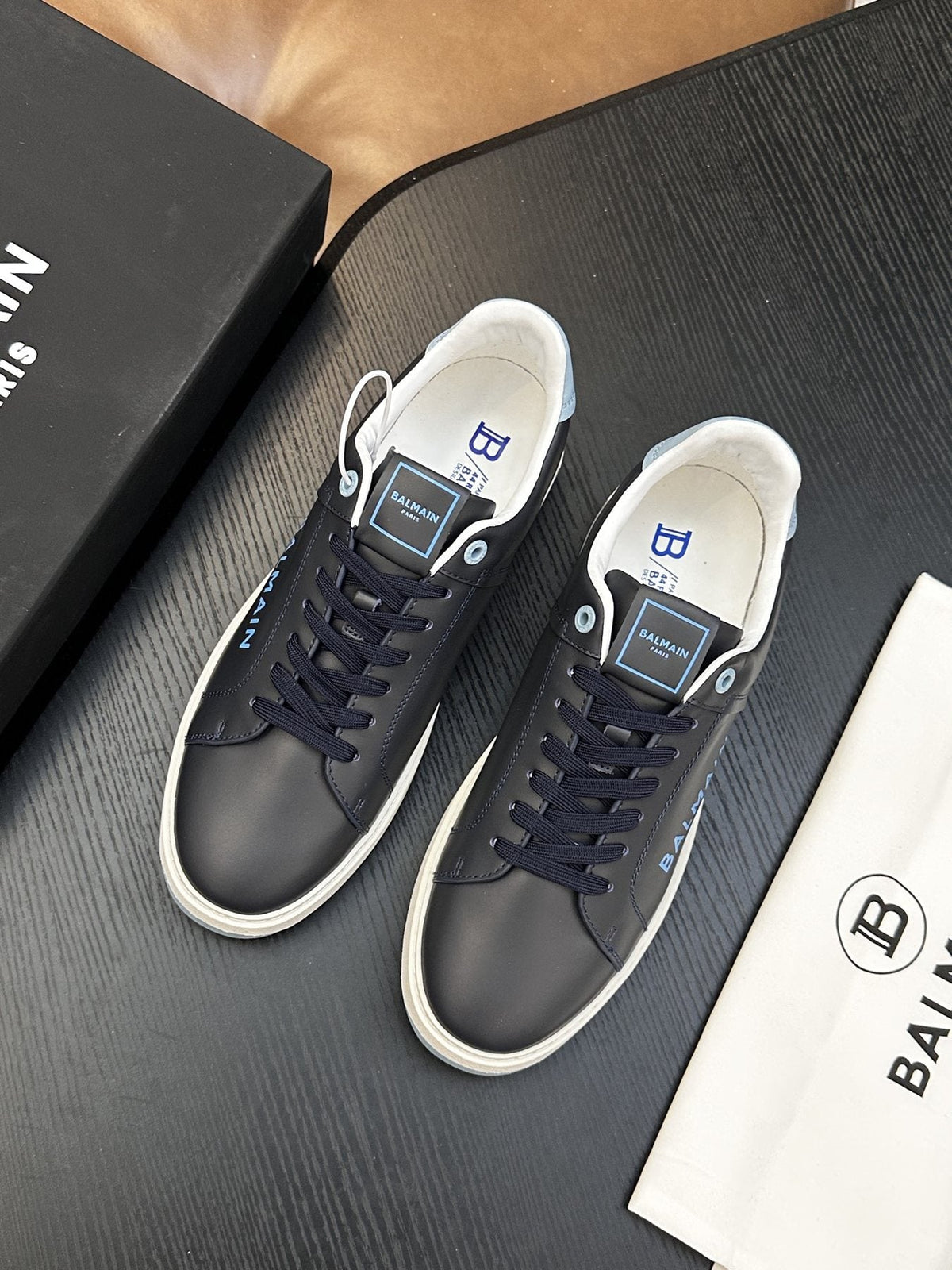 Balmain B-Skate Low-Top Sneakers — front