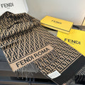 Fendi FF-Pattern Fringed Scarf — hero