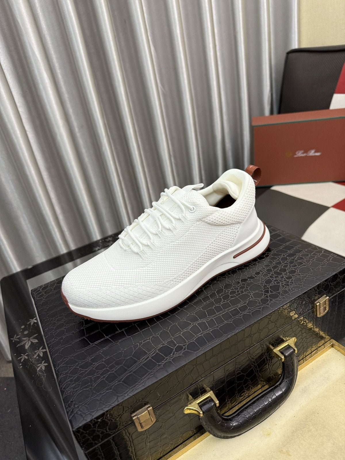 Knit Lace-Up Sneakers — hero