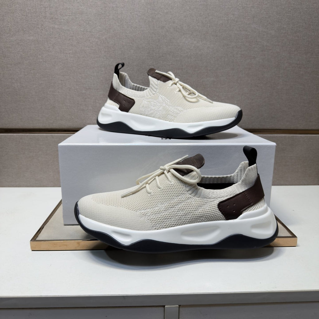 Berluti Mesh-Panel Sculpted-Sole Sneakers — hero