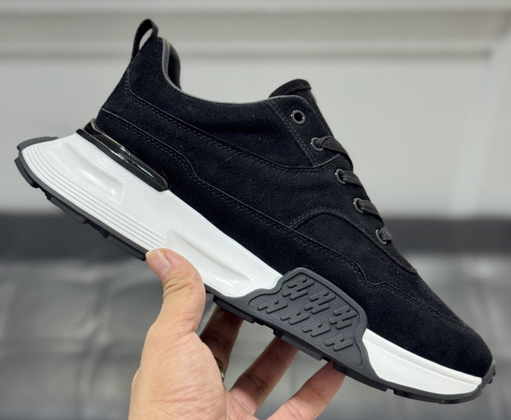Hermès Men's Paneled Lace-Up Sneakers — front