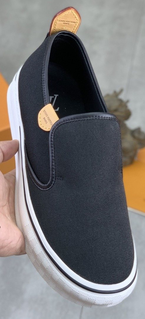 Louis Vuitton Elastic-Gore Slip-On Sneakers — hero