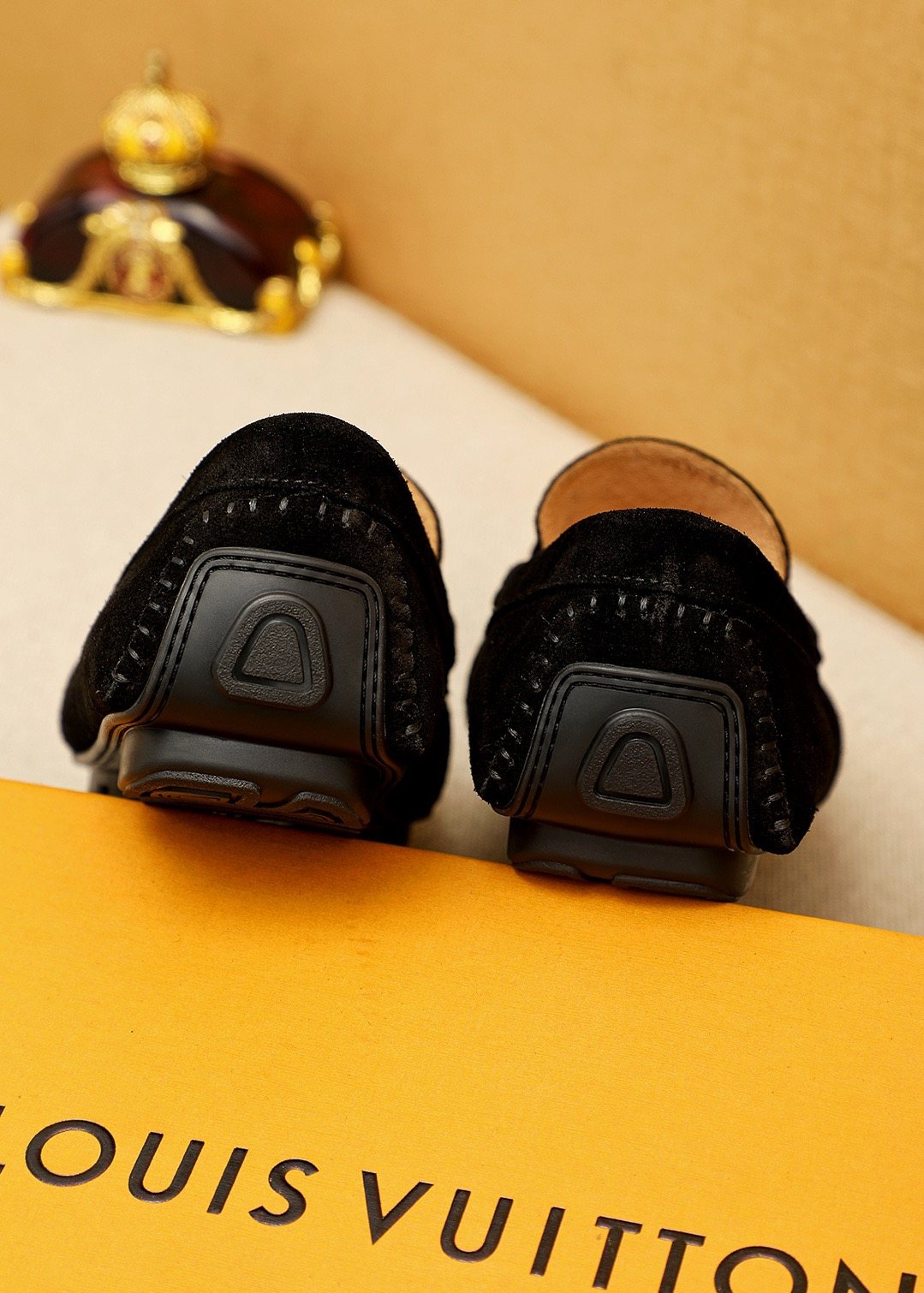 Louis Vuitton Embossed Hardware Loafers — back