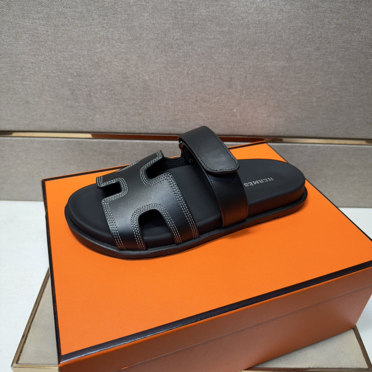 Hermès Cutout Slide Sandals — side