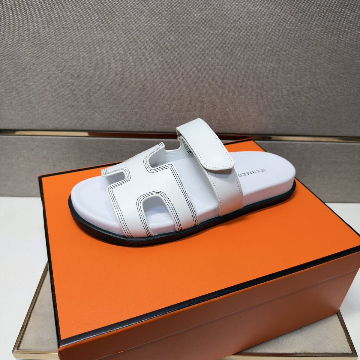 Hermès Cutout Slide Sandals — side