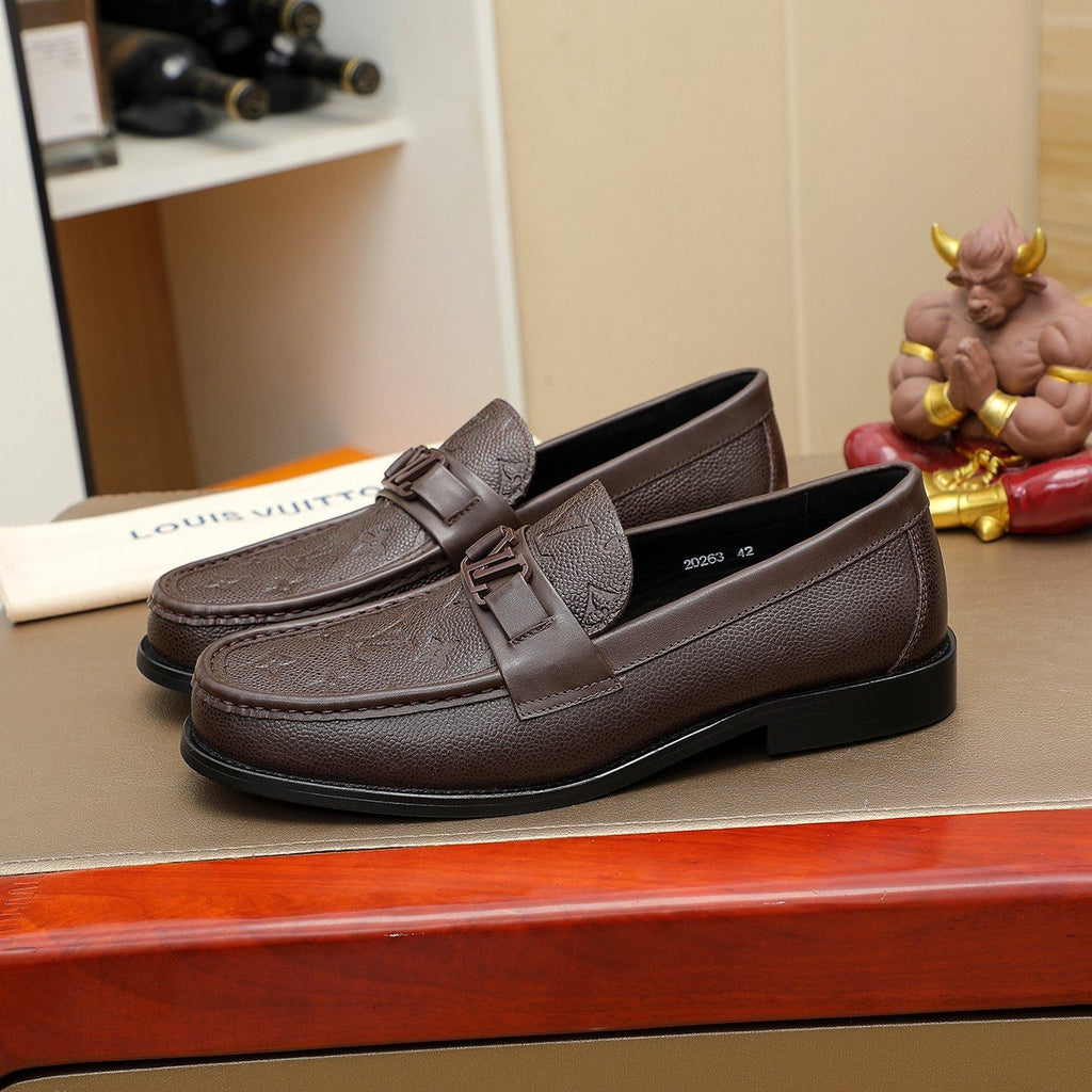 Louis Vuitton Woven Vamp Men’s Loafers — side