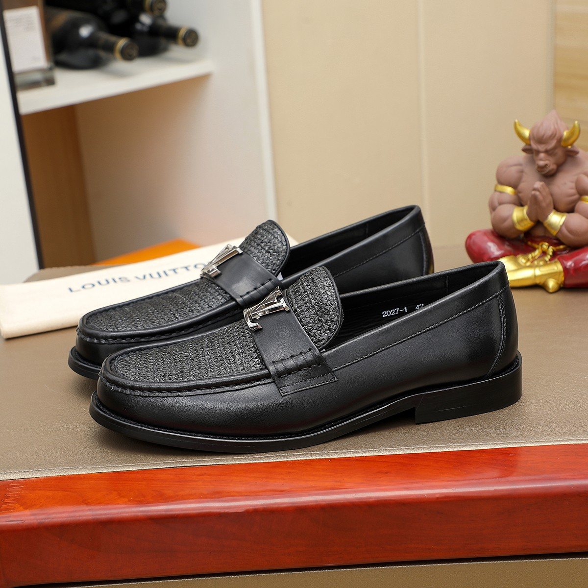 Louis Vuitton Woven Vamp Men’s Loafers — side