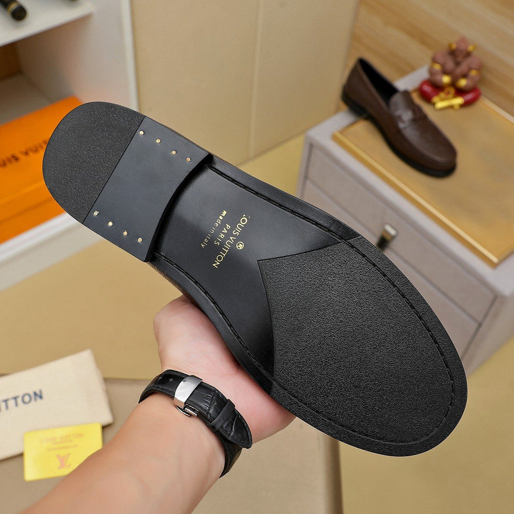 Louis Vuitton Woven Vamp Men’s Loafers — detail