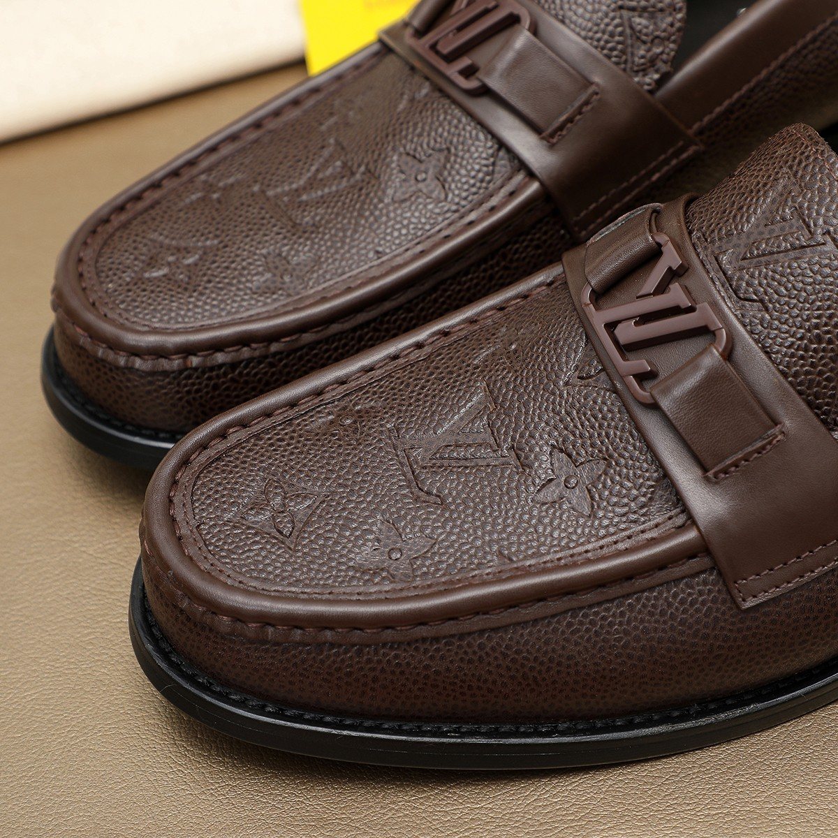Louis Vuitton Woven Vamp Men’s Loafers — detail