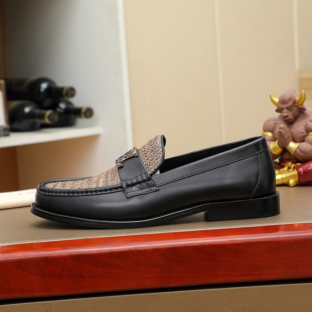 Louis Vuitton Woven Vamp Men’s Loafers — side