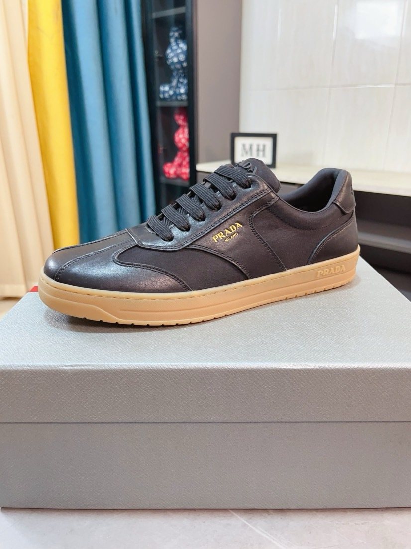 Prada Low-Top Gum Sole Sneakers — front