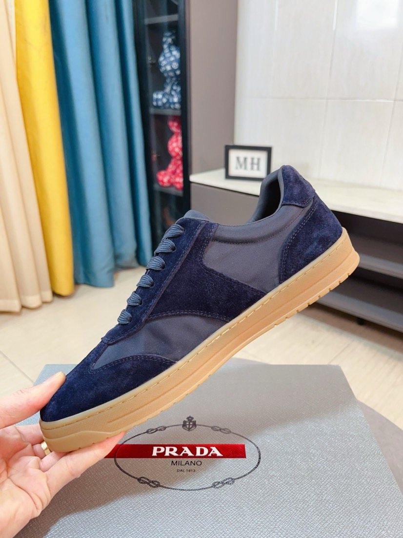 Prada Low-Top Gum Sole Sneakers — side