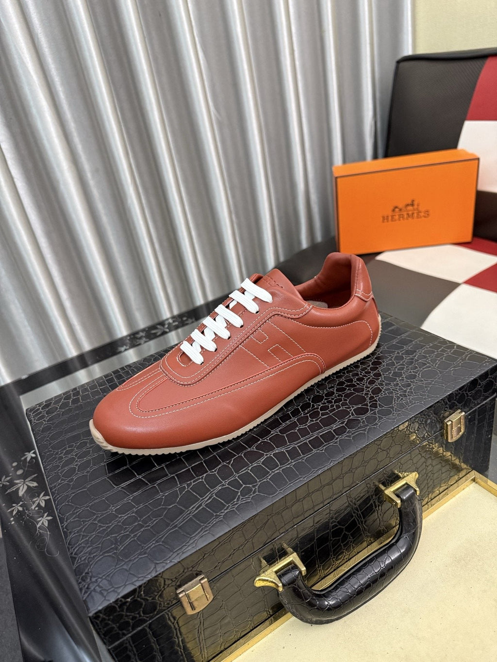 Hermès Stitched Low-Top Sneakers — hero