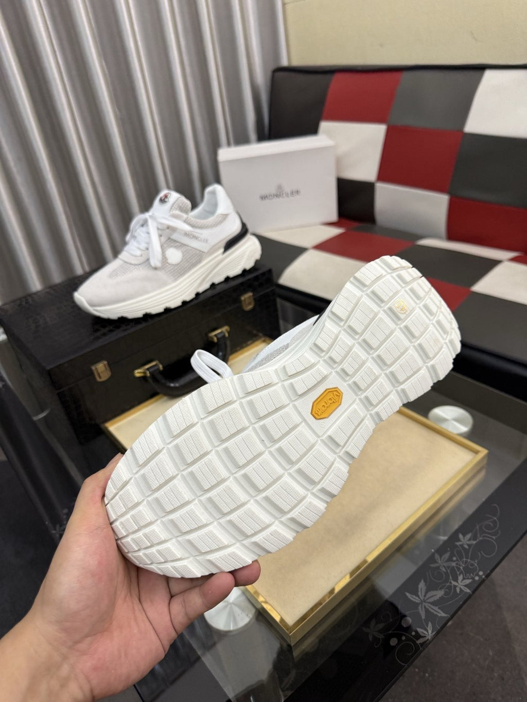 Moncler Mesh Panel Sneakers — detail