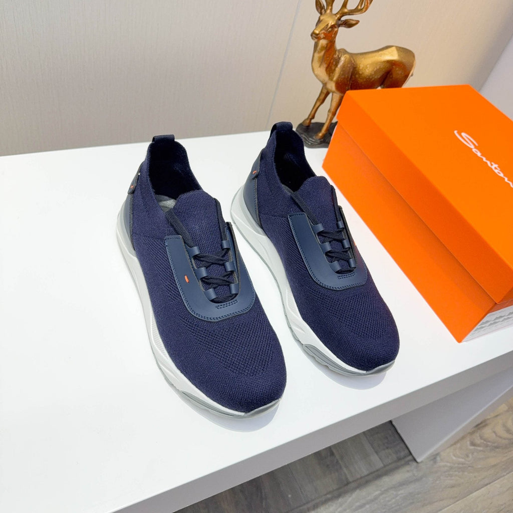 Santoni Knit Low-Top Sneakers — front