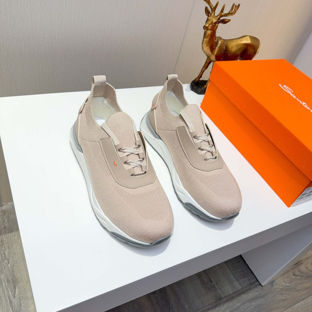 Santoni Knit Low-Top Sneakers — front