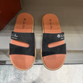 Loro Piana Summer Walk Slotted Slide Sandals — hero