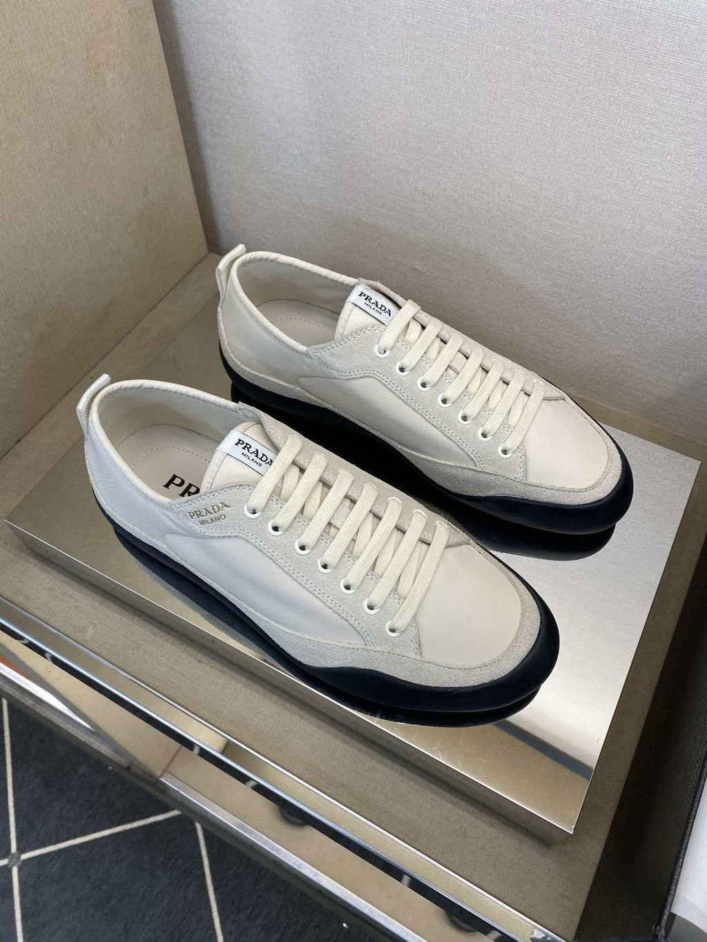 Prada Men’s Low-Top Sneakers — front