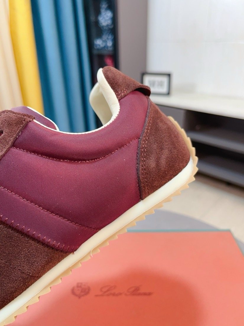 Loro Piana Low-Top Lace-Up Sneakers — back
