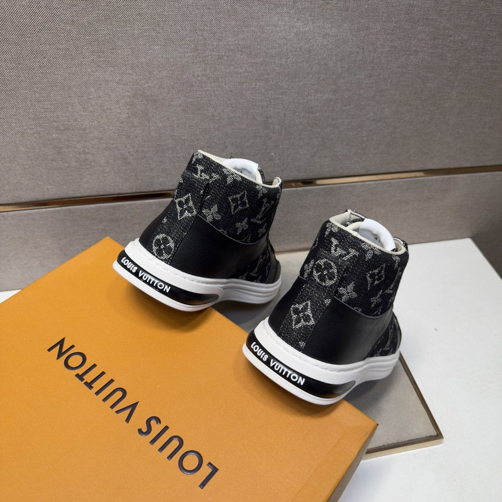 Louis Vuitton Patterned High-Top Sneakers — front