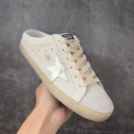 Golden Goose Silver Star Sneakers — front