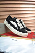 Rick Owens Contrast-Panel Platform Sneakers — hero