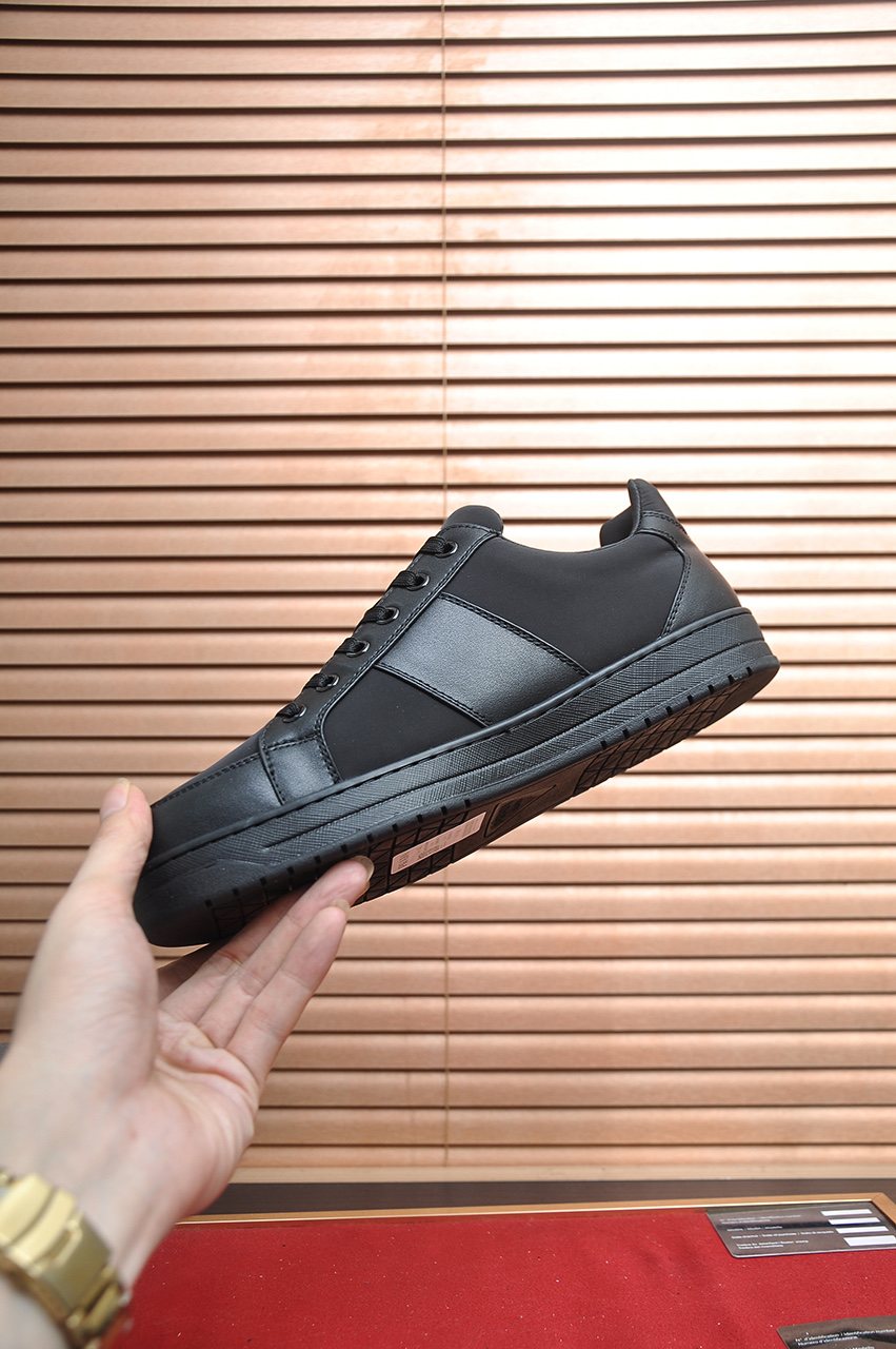 Prada Low-Top Leather Sneakers — model