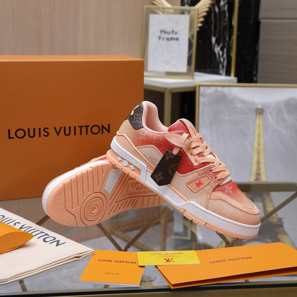 Louis Vuitton Color-Blocked Low-Top Sneakers — side