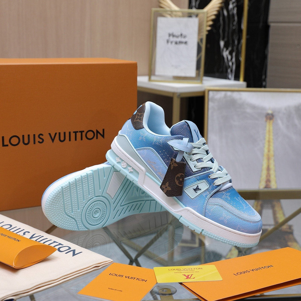 Louis Vuitton Color-Blocked Low-Top Sneakers — side