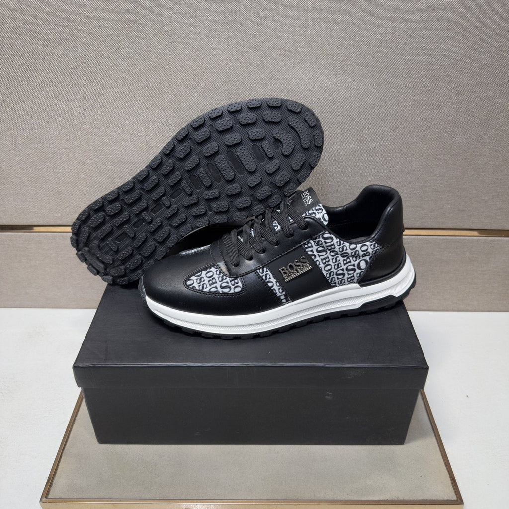 Hugo Boss Contrast-Panel Low-Top Sneakers — side