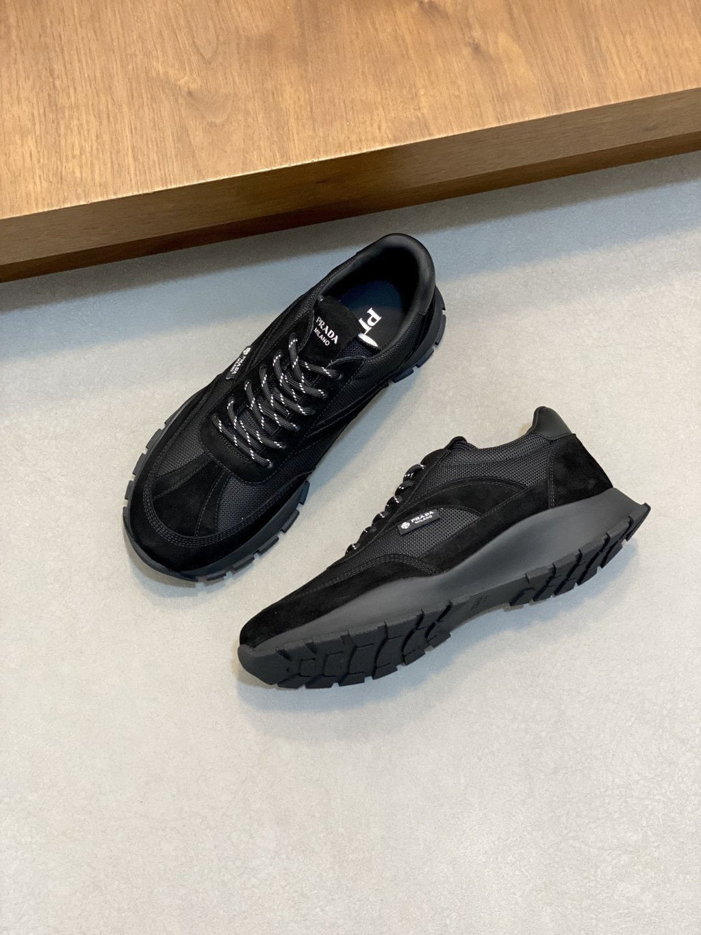 Prada Panel Low-Top Sneakers — front