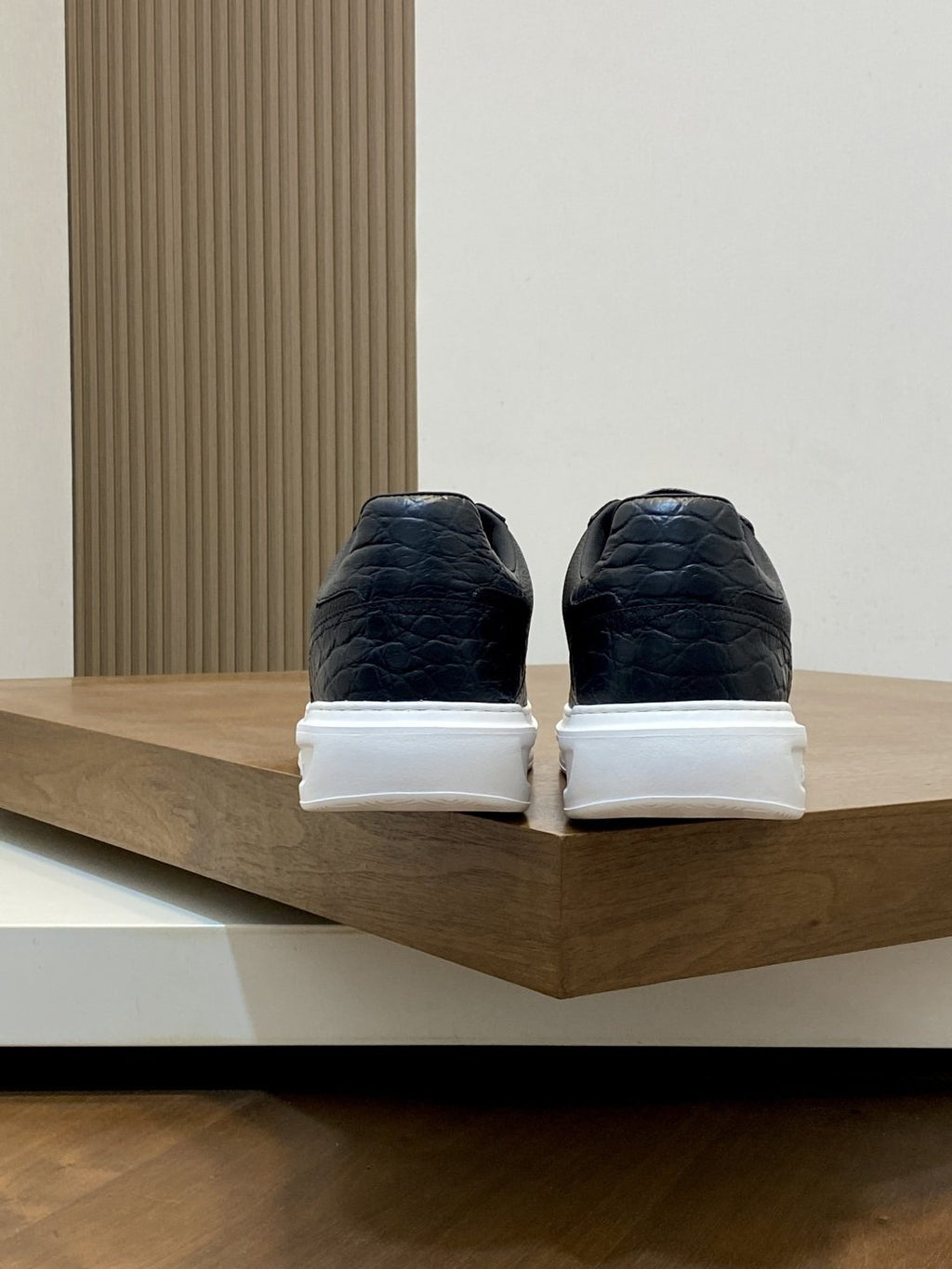 Louis Vuitton Textured Low-Top Sneakers — back