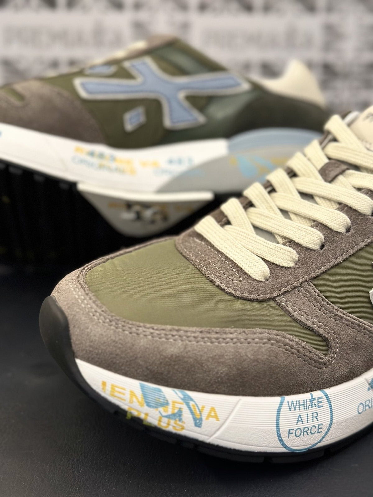 PREMIATA Layered Low-Top Sneakers — side