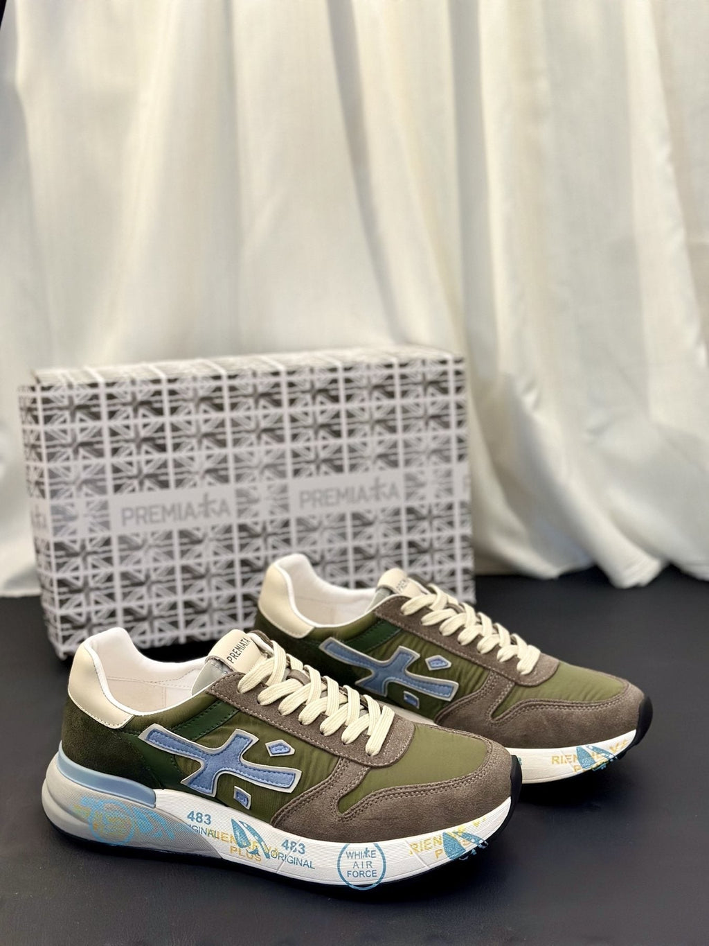 PREMIATA Layered Low-Top Sneakers — back