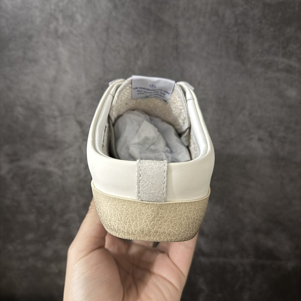 Golden Goose Silver Glitter Star Open-Back Sneakers — back
