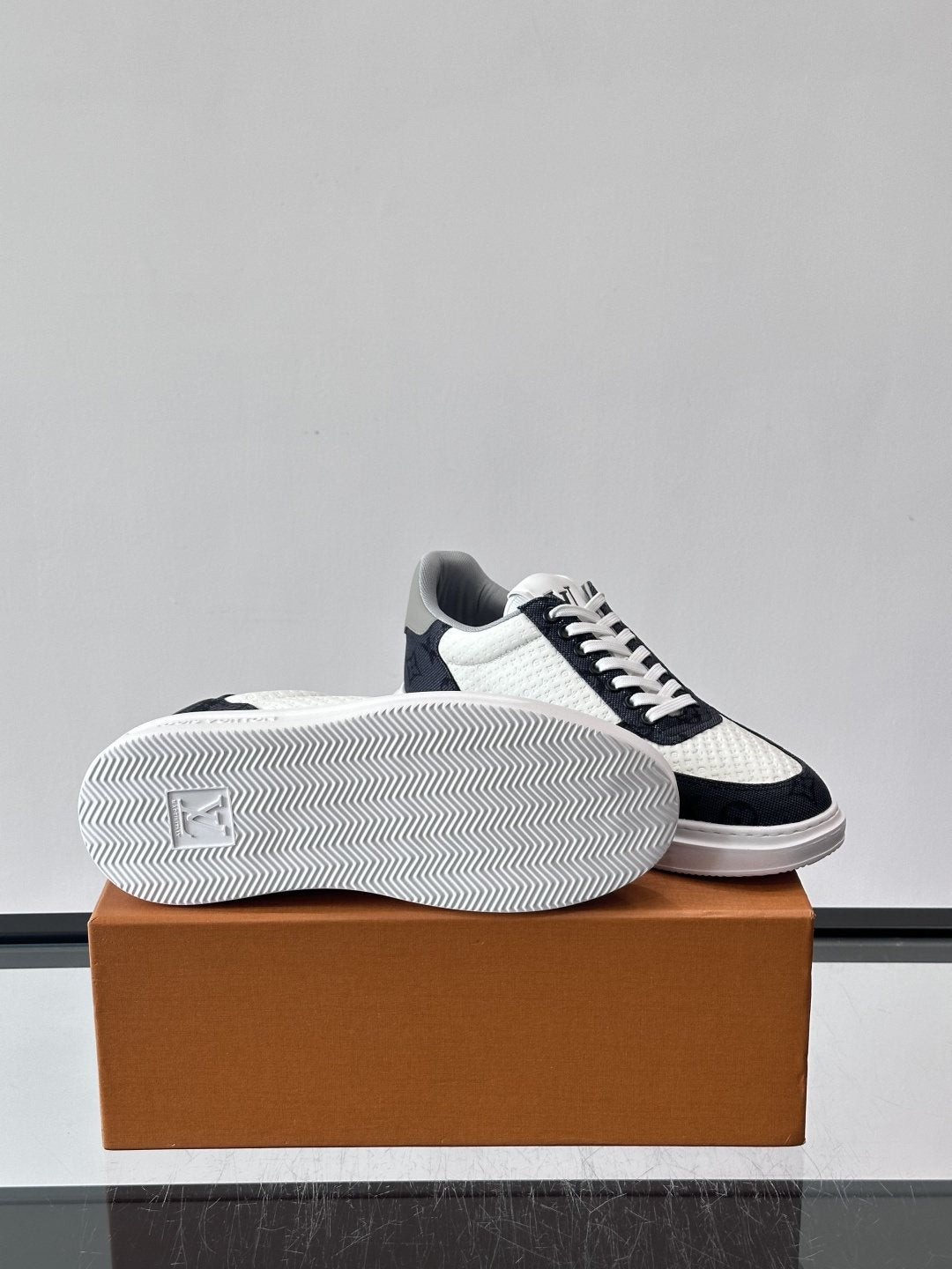 Louis Vuitton Monogram Panel Low-Top Sneakers — detail