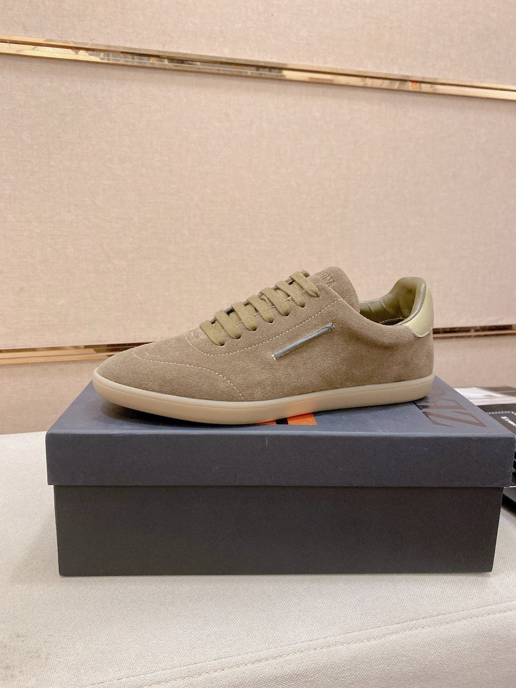 ZEGNA Suede Low-Top Sneakers — hero