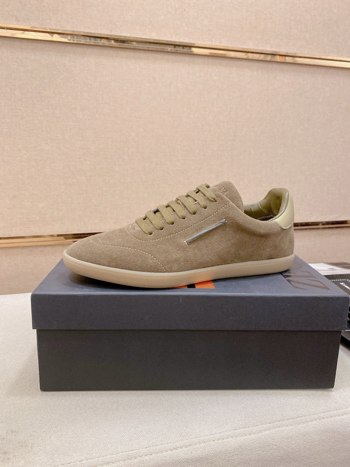 ZEGNA Suede Low-Top Sneakers — hero