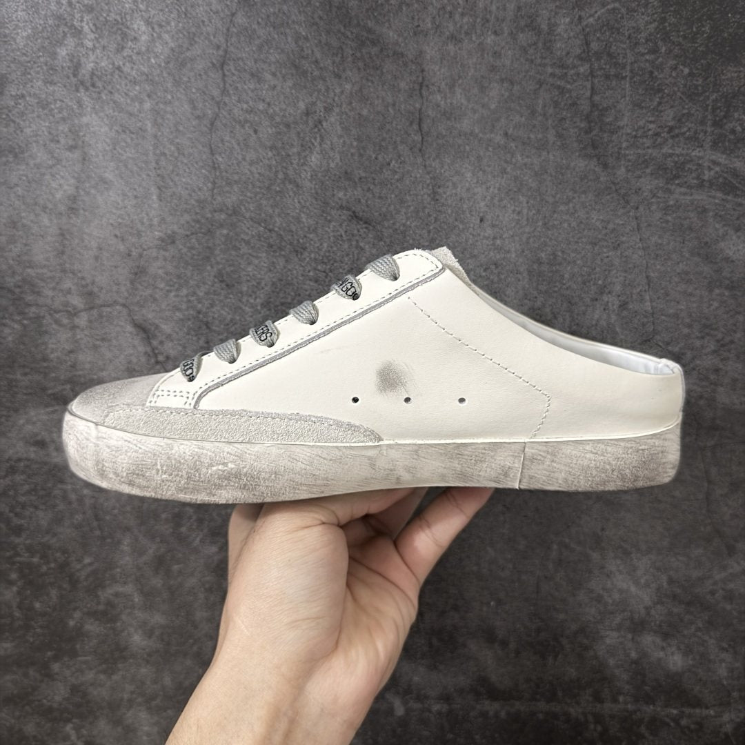 Golden Goose Pink Glitter Star Low-Top Sneakers — side