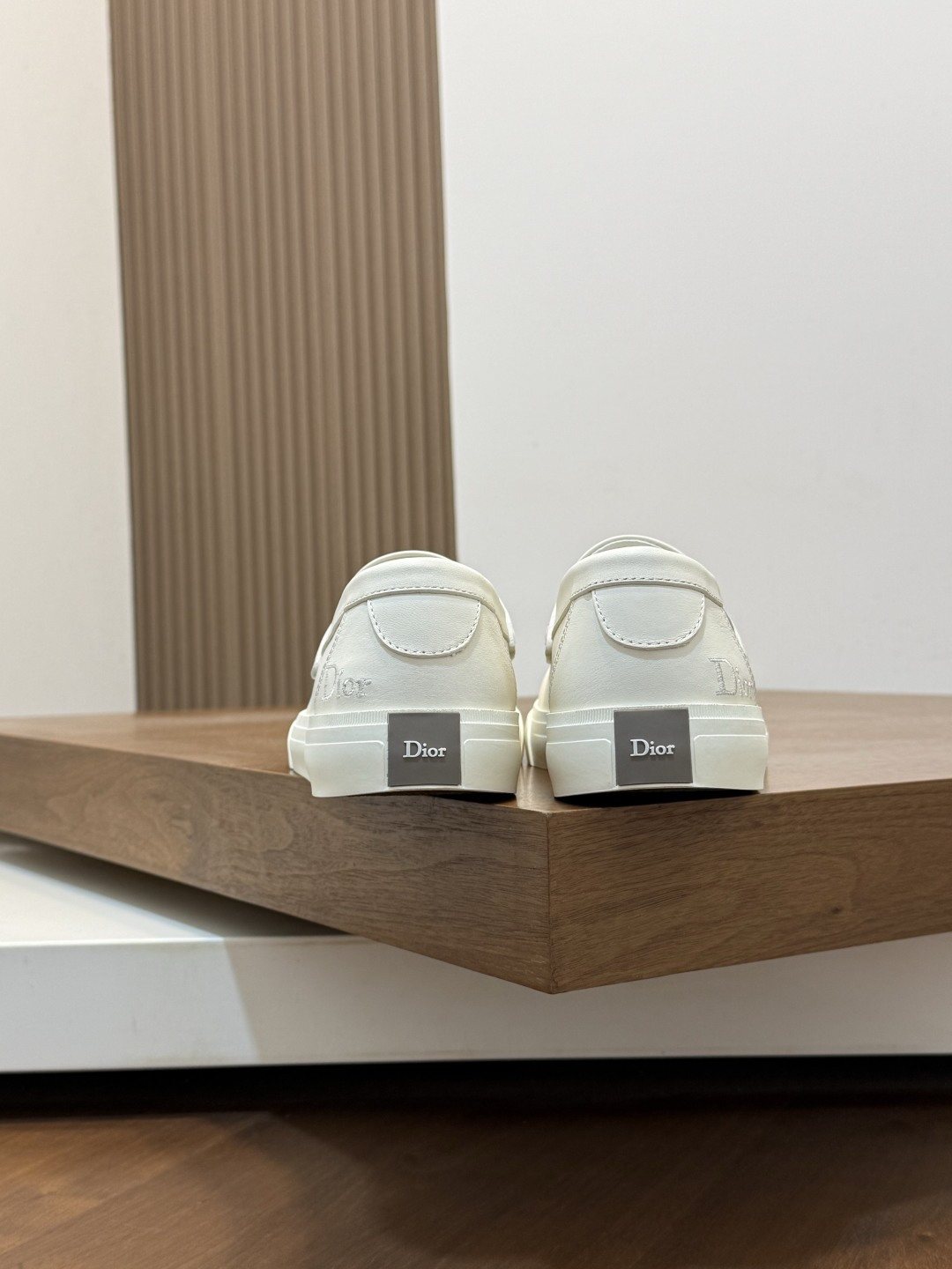 Dior Men's Vamp-Strap Slip-On Shoes — back