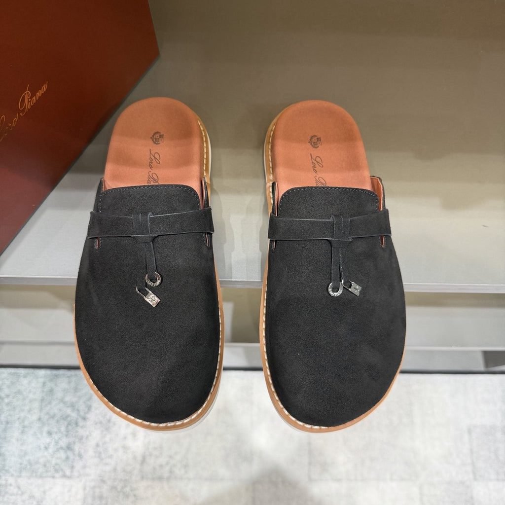 Backless Loafer Mules with Metal Ornament — hero
